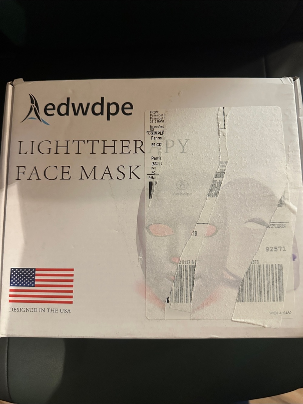 edwdpe Light Therapy Face Mask - White